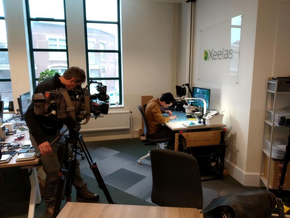 Dutch national news, filming our China supply chain during Covid.