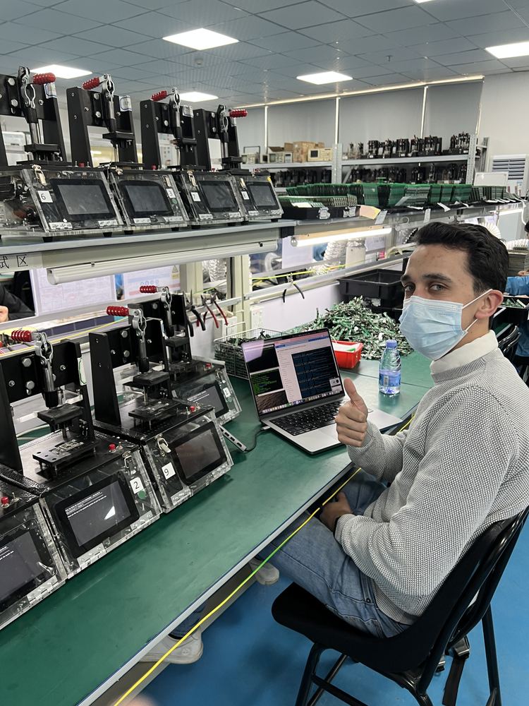 Factory visit — keeping the supply moving.